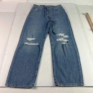 Levi's Jeans Women's 27x26* Ribcage High Rise Straight Ankle Blue Denim Tag 27